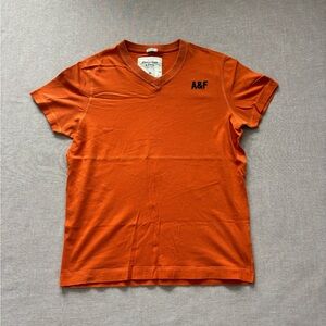 Abercrombie & Fitch Men's Orange Short Sleeve Tee
